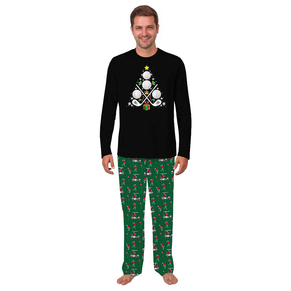 Festive Golf Christmas Pajamas For Men And Women Festive Golf Christmas Pajamas For Men And Women