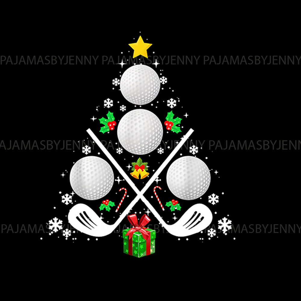 Festive Golf Christmas Pajamas For Men And Women Festive Golf Christmas Pajamas For Men And Women