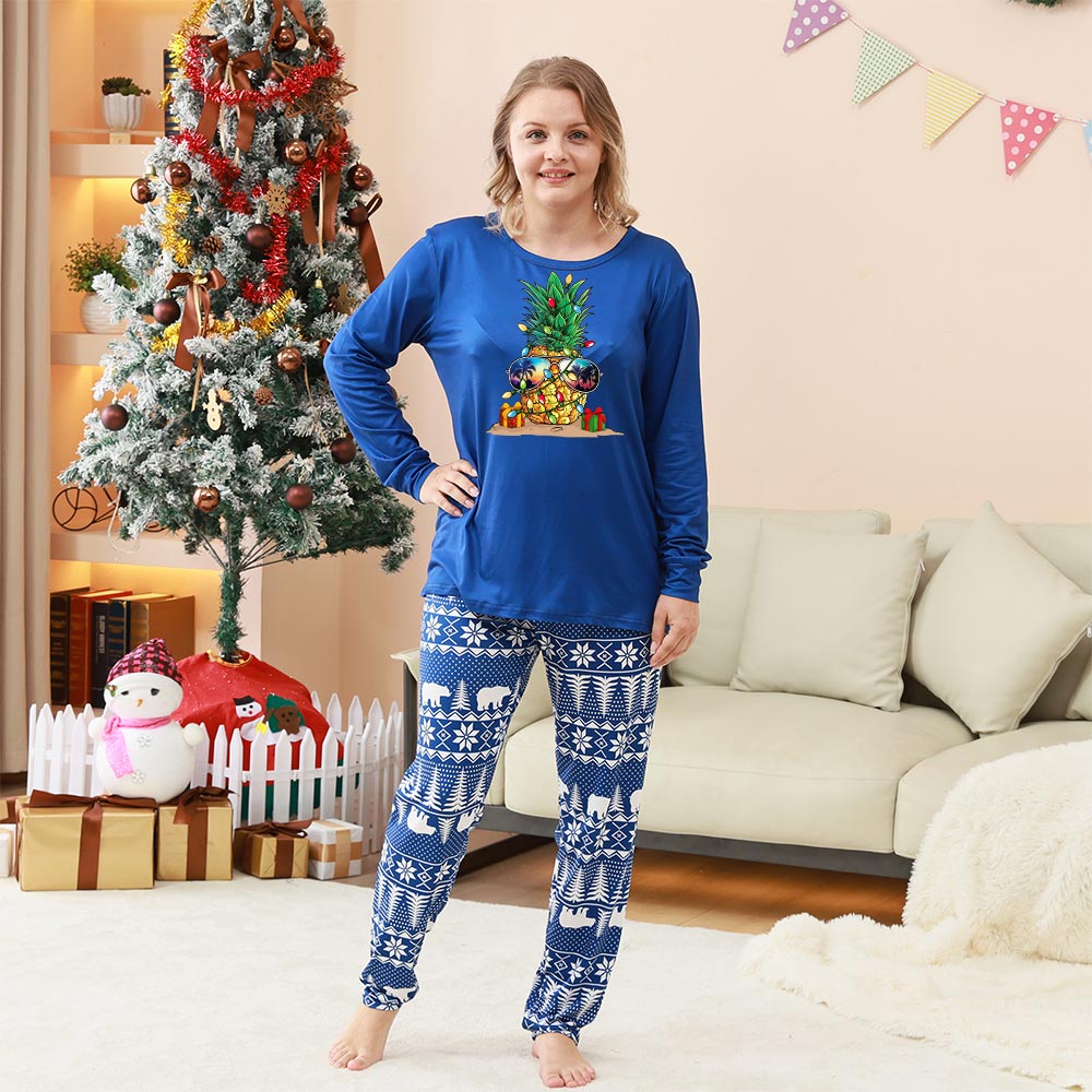 Christmas Pineapple Family Holiday Pajamas