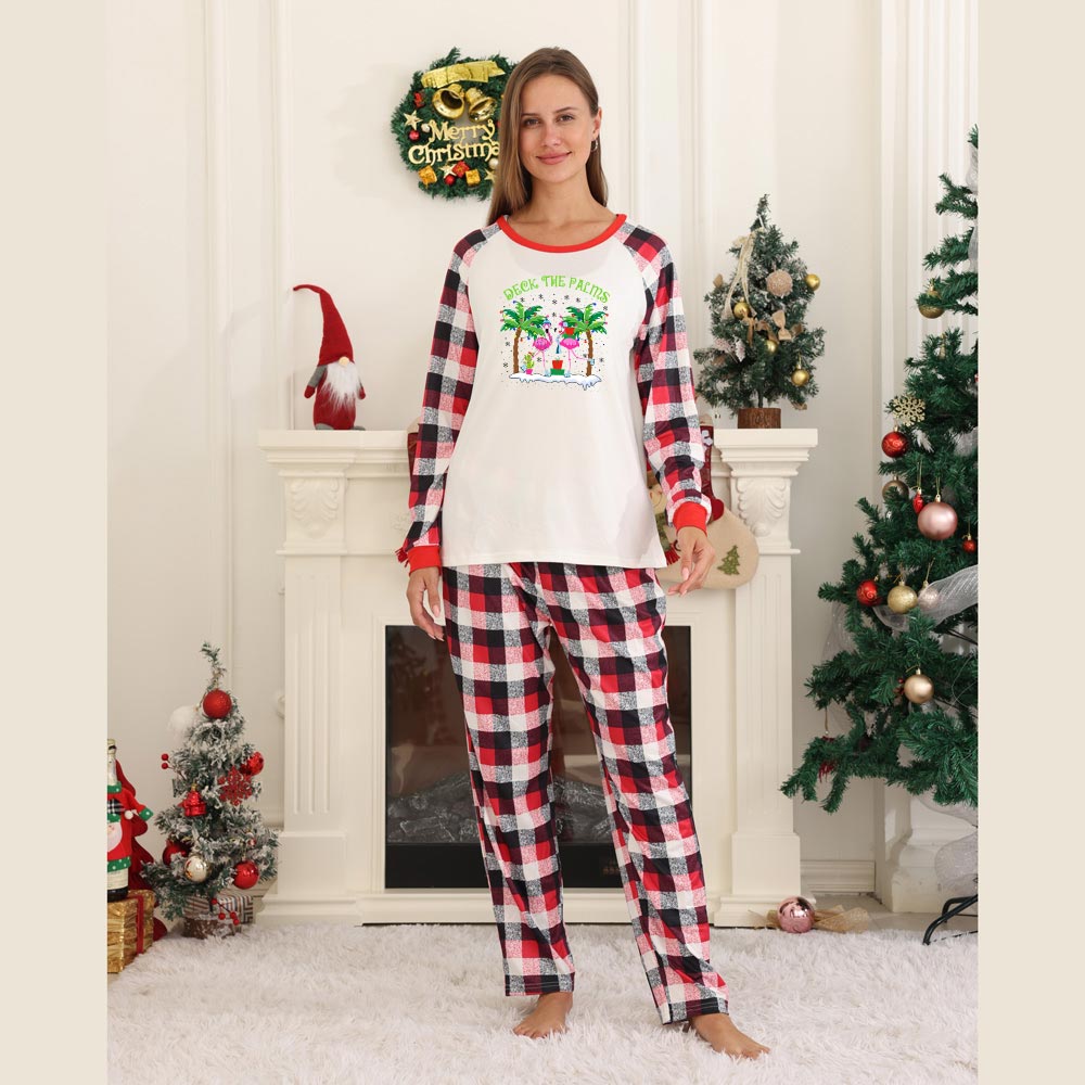 Flamingo Deck The Palms Matching Dog And Owner Holiday Pajamas Flamingo Deck The Palms Matching Dog And Owner Holiday Pajamas