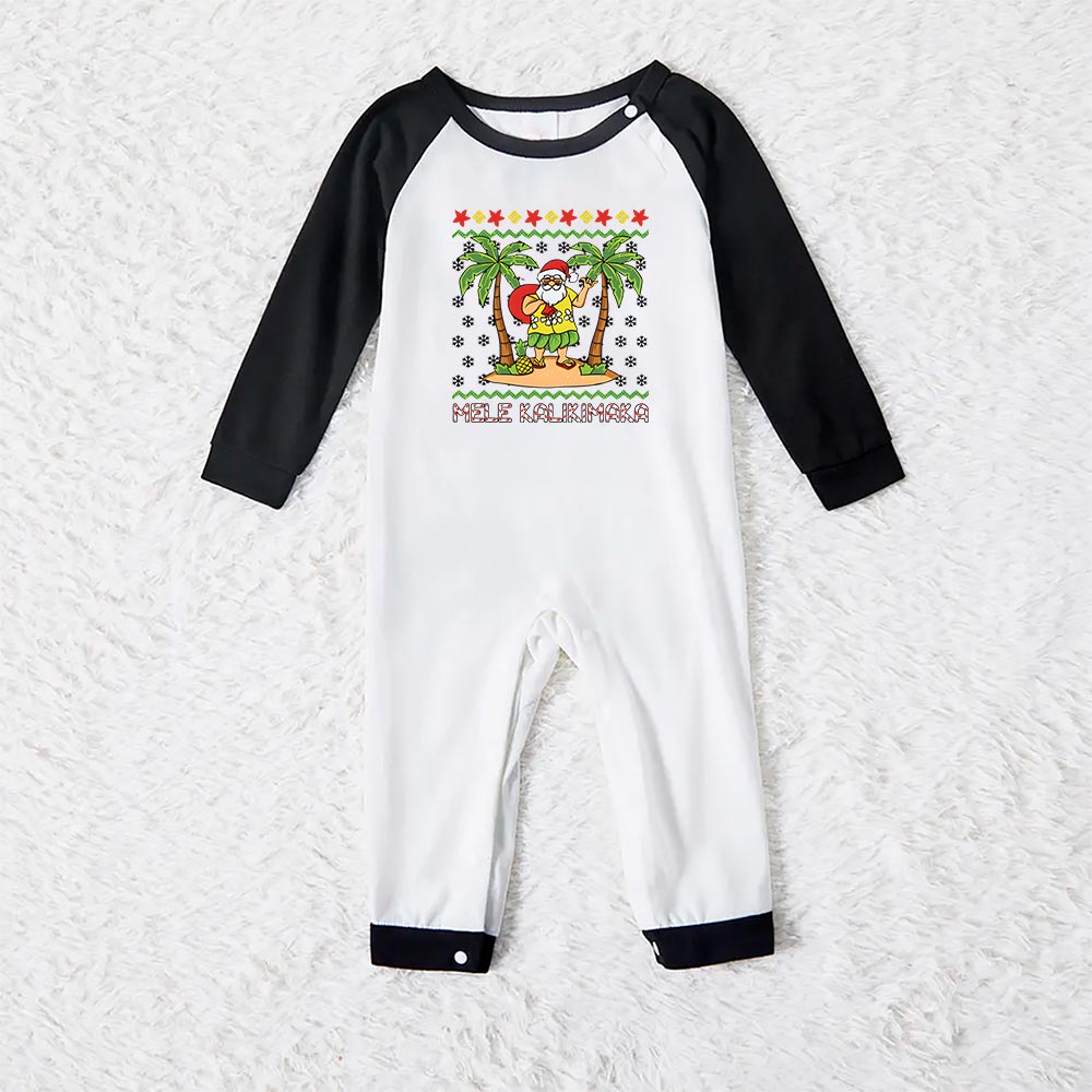 Santa Mele Kalikimaka Family Matching Christmas Pjs Santa Mele Kalikimaka Family Matching Christmas Pjs
