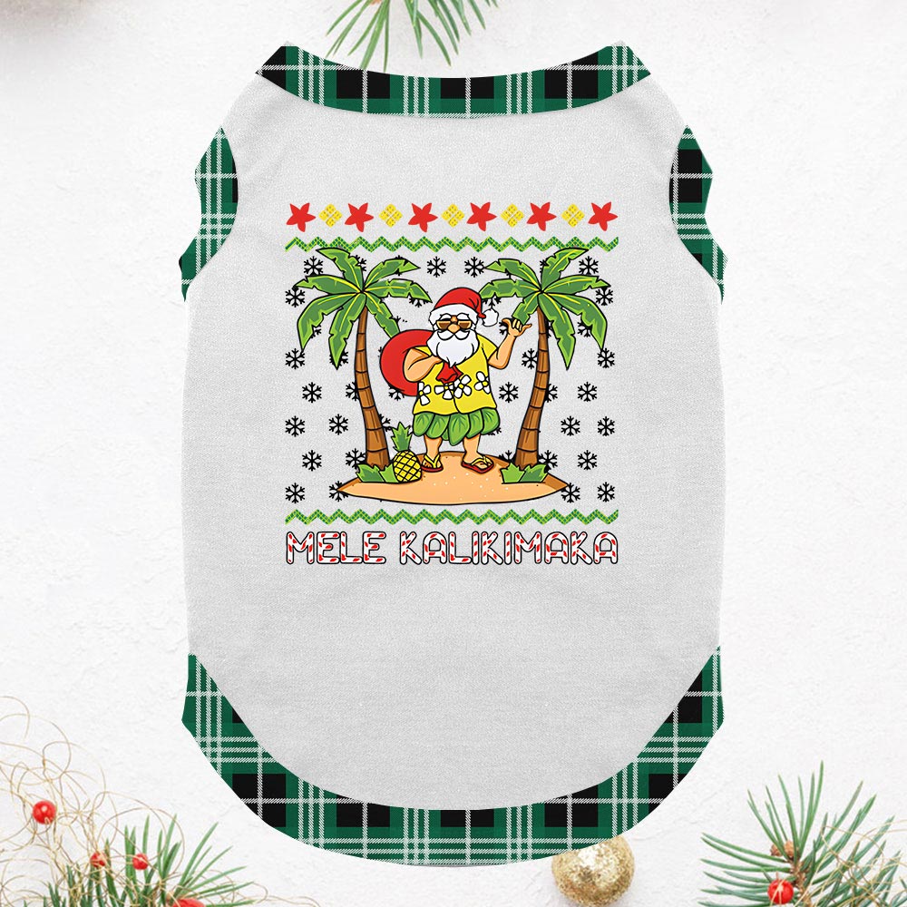 Santa Mele Kalikimaka Family Matching Christmas Pjs Santa Mele Kalikimaka Family Matching Christmas Pjs
