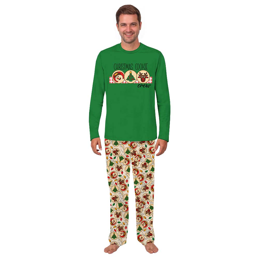 Christmas Cookie Crew Jammies Matching Green