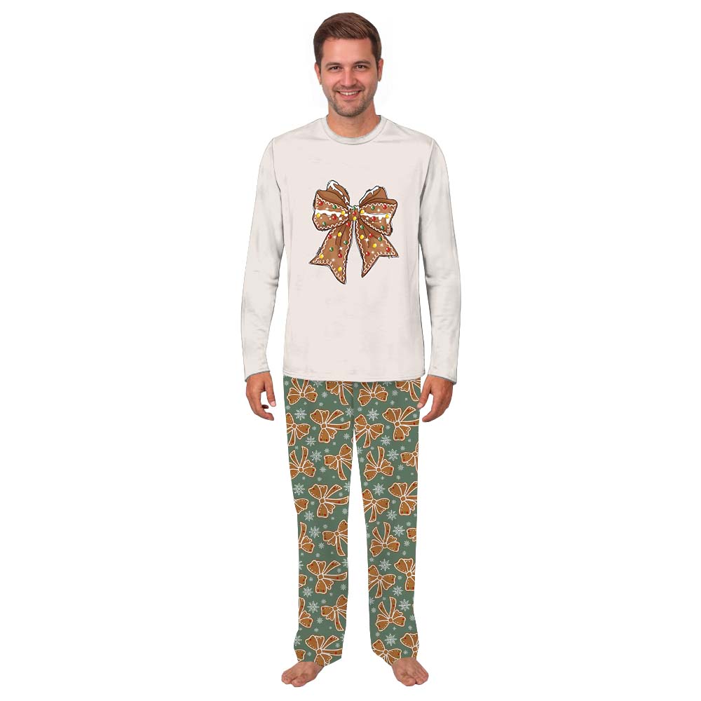 Ribbon Cookie Christmas Matching Pjs For Couples Ribbon Cookie Christmas Matching Pjs For Couples
