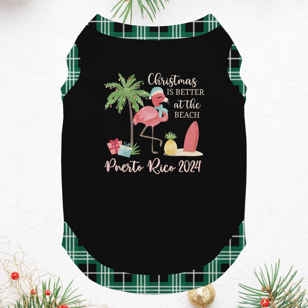 Flamingo Family Christmas Pajamas Sayings Christmas Is Better At The Beach Flamingo Family Christmas Pajamas Sayings Christmas Is Better At The Beach