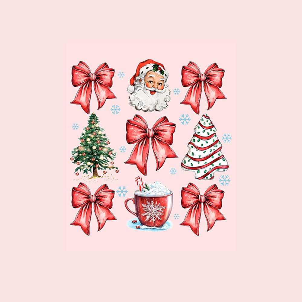 Cute Pink Matching Family Pajamas For Christmas