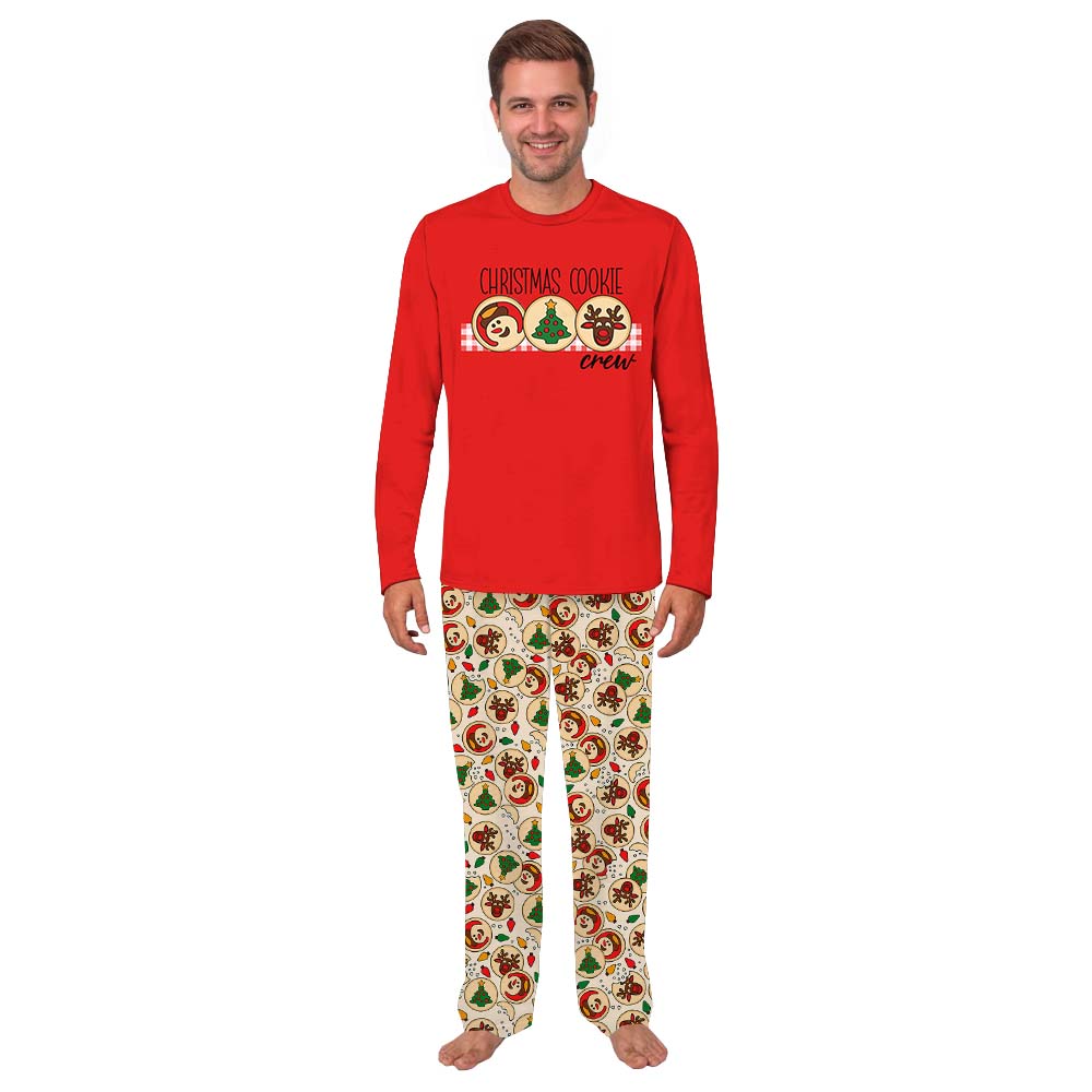 Festive Christmas Cookie Crew Family Christmas Pajamas With Plus Size Festive Christmas Cookie Crew Family Christmas Pajamas With Plus Size