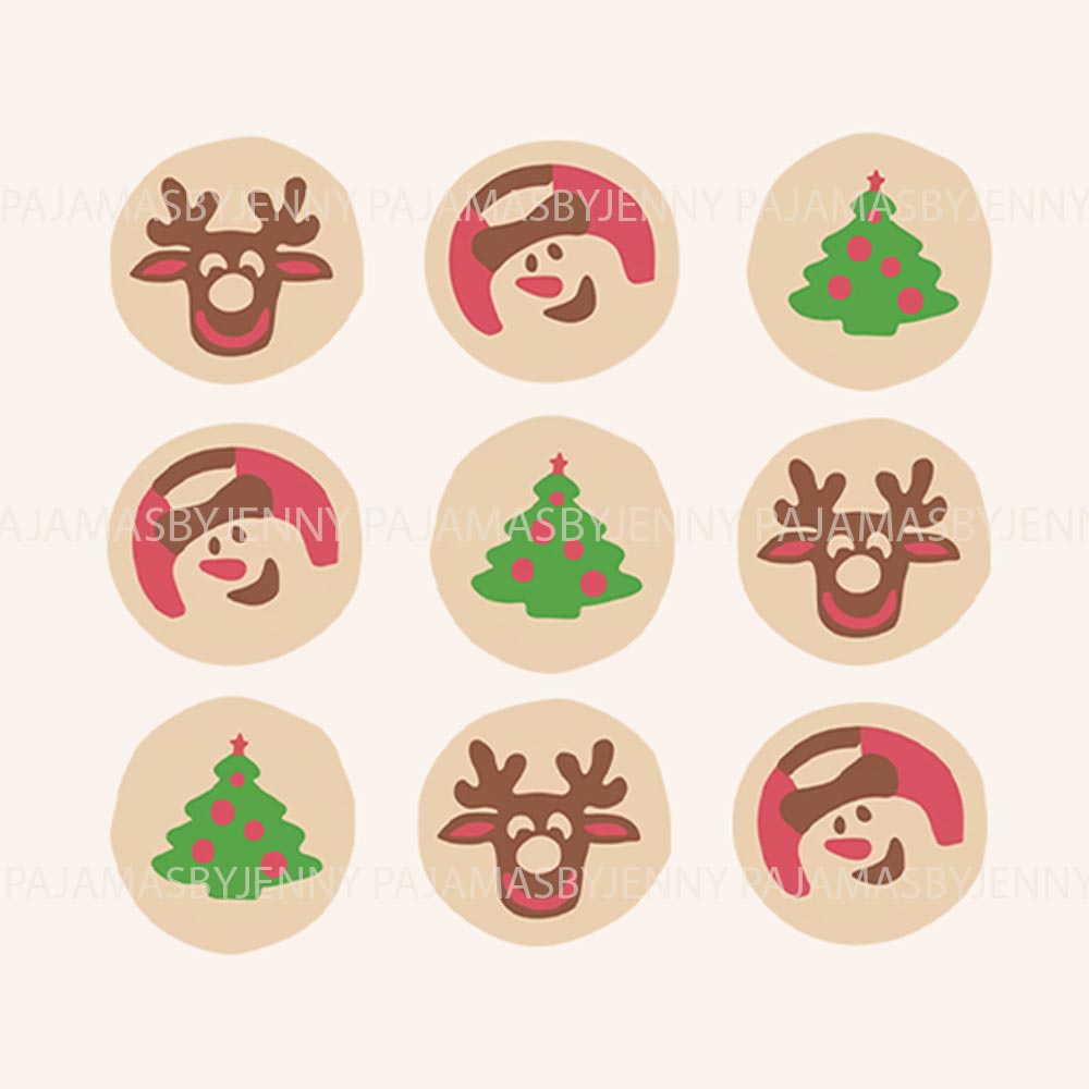 Christmas Cookies Family Holiday Pajamas With Dog Christmas Cookies Family Holiday Pajamas With Dog