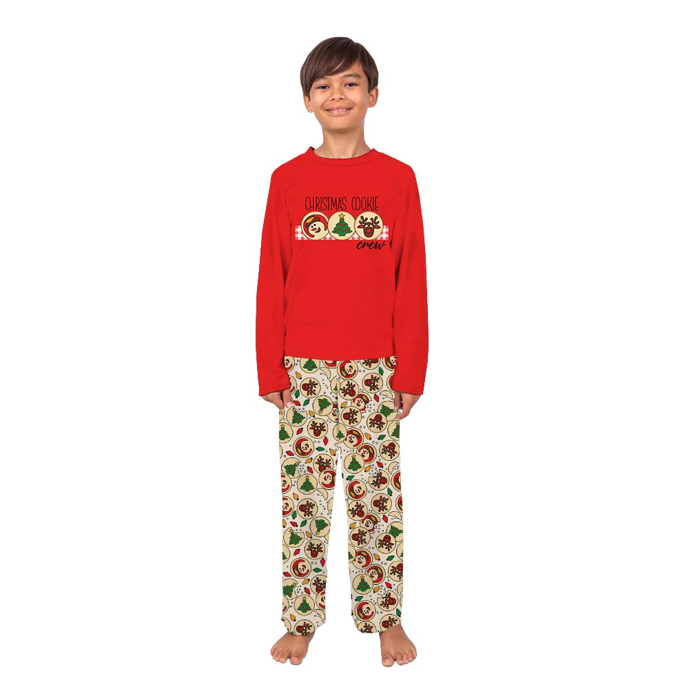 Festive Christmas Cookie Crew Family Christmas Pajamas With Plus Size Festive Christmas Cookie Crew Family Christmas Pajamas With Plus Size