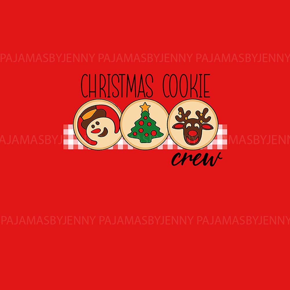 Festive Christmas Cookie Crew Family Christmas Pajamas With Plus Size Festive Christmas Cookie Crew Family Christmas Pajamas With Plus Size