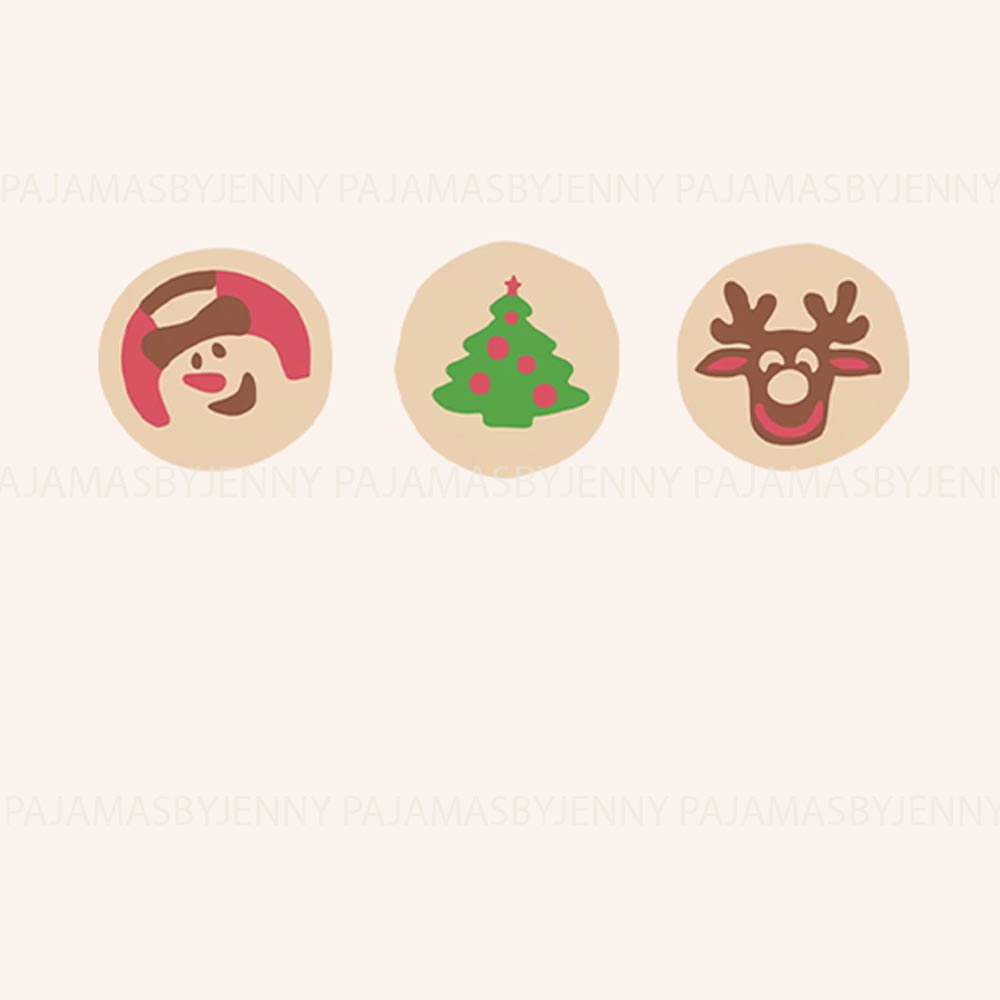 Cute Christmas Cookies Matching Family Pajamas For Christmas