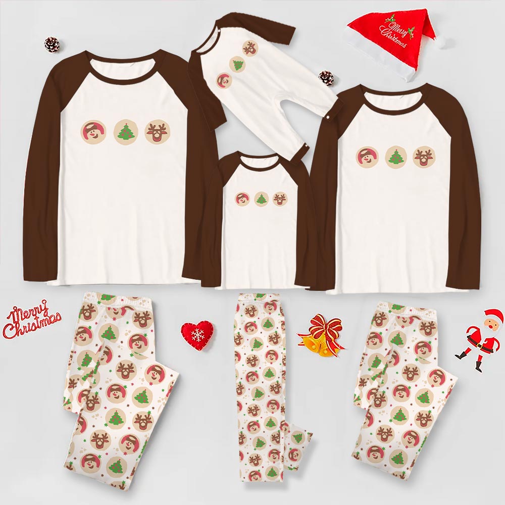 Cute Christmas Cookies Matching Family Pajamas For Christmas