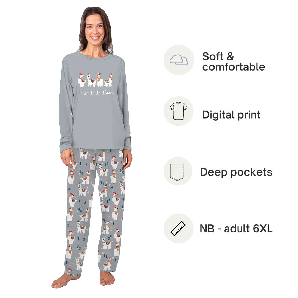 Unique Fa La La La Llama Pajamas Matching Family