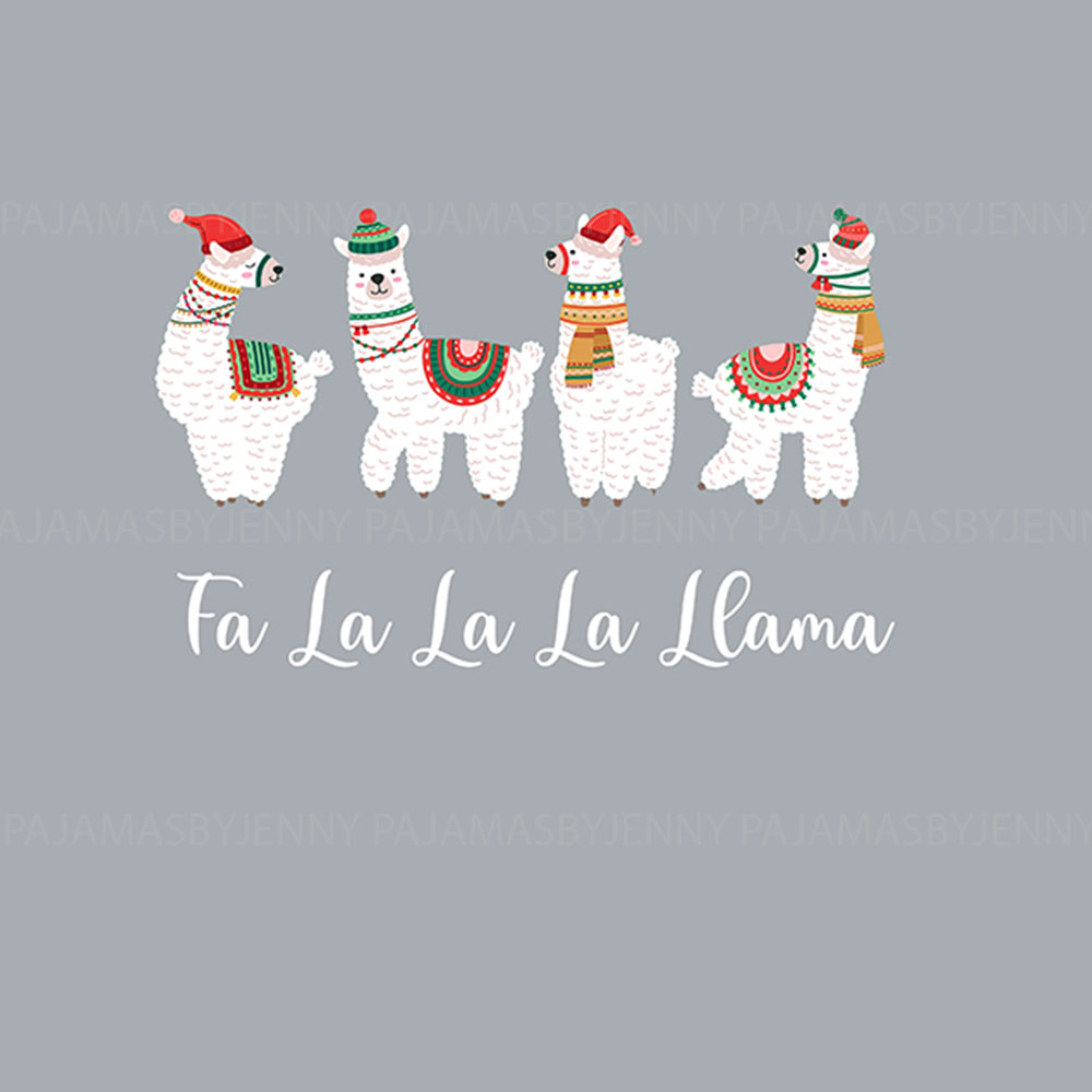 Unique Fa La La La Llama Pajamas Matching Family