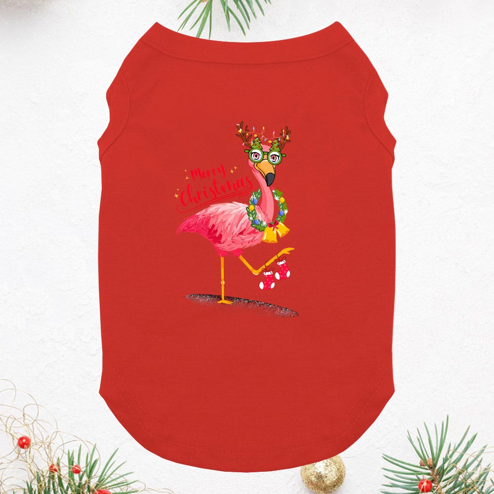 Pink Flamingo Matching Christmas Jammies Short Sleeves Pink Flamingo Matching Christmas Jammies Short Sleeves