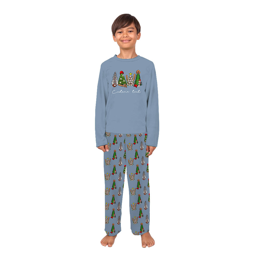 Family Christmas Baseball Pajamas For Adult And Youth Family Christmas Baseball Pajamas For Adult And Youth