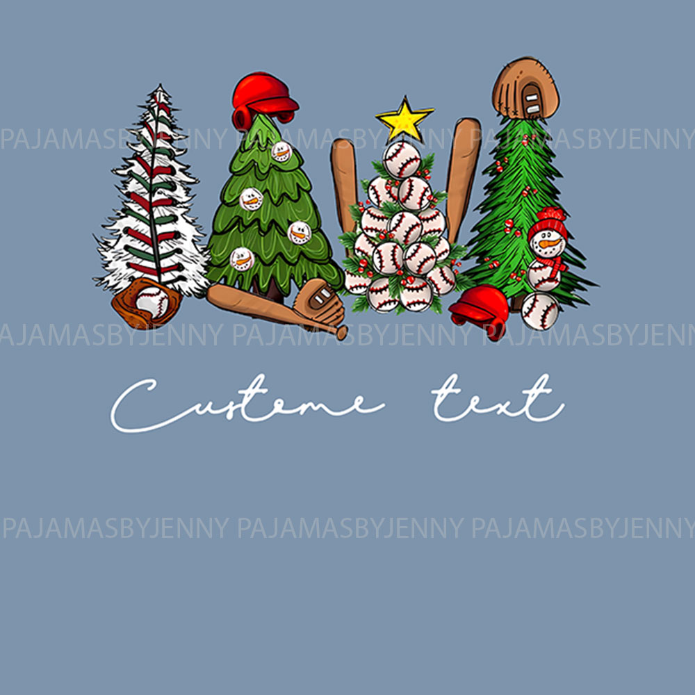 Family Christmas Baseball Pajamas For Adult And Youth Family Christmas Baseball Pajamas For Adult And Youth