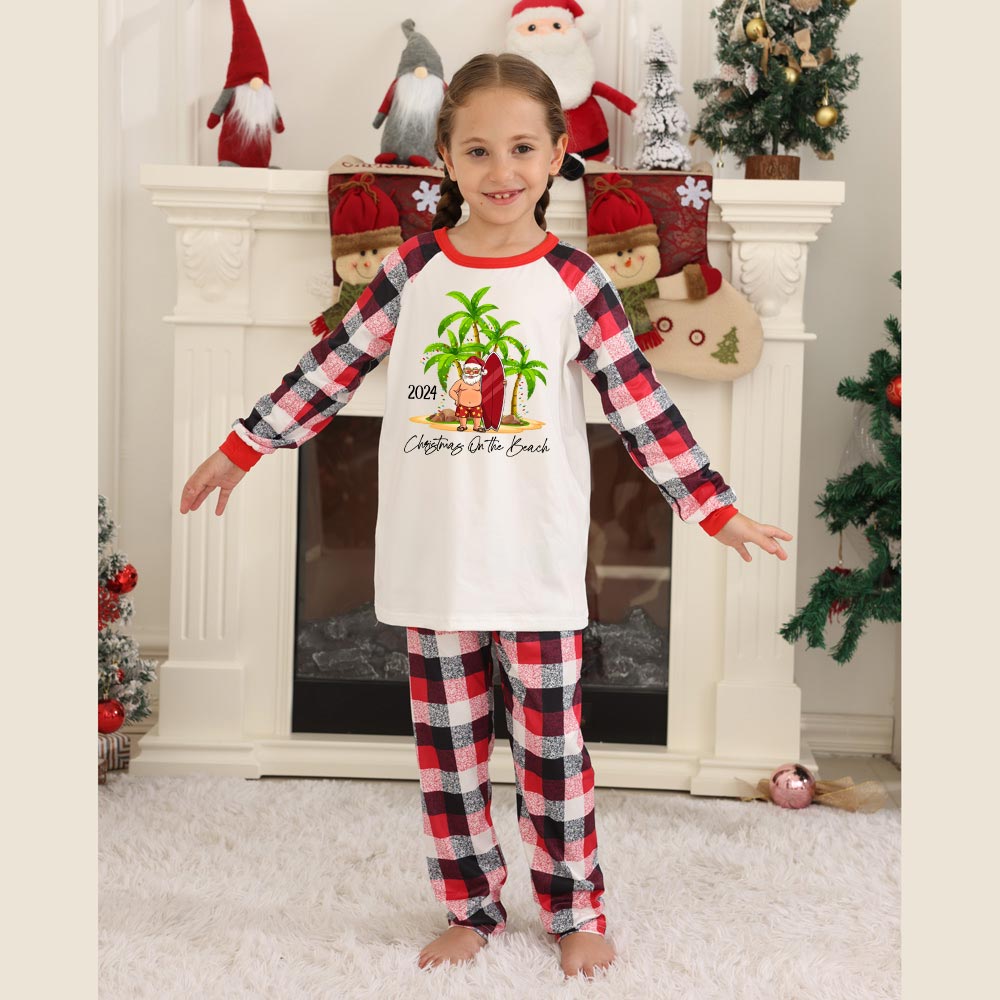 Festive 2024 Christmas On The Beach Family Matching Pajamas Festive 2024 Christmas On The Beach Family Matching Pajamas