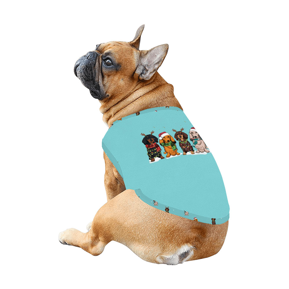 Matching Family Christmas Pajamas Dog Print Light Blue Matching Family Christmas Pajamas Dog Print Light Blue