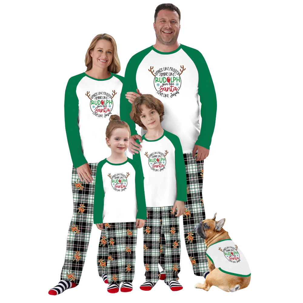 Christmas Reindeer Plus Size Xmas PJs For Family Christmas Reindeer Plus Size Xmas PJs For Family
