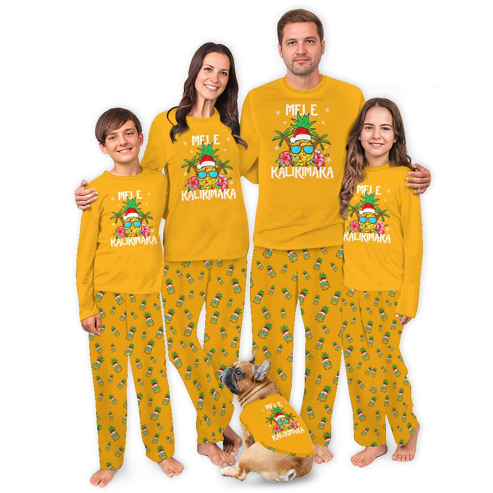 Festive Mele Kalikimaka Matching Family Tropical Xmas PJs Festive Mele Kalikimaka Matching Family Tropical Xmas PJs
