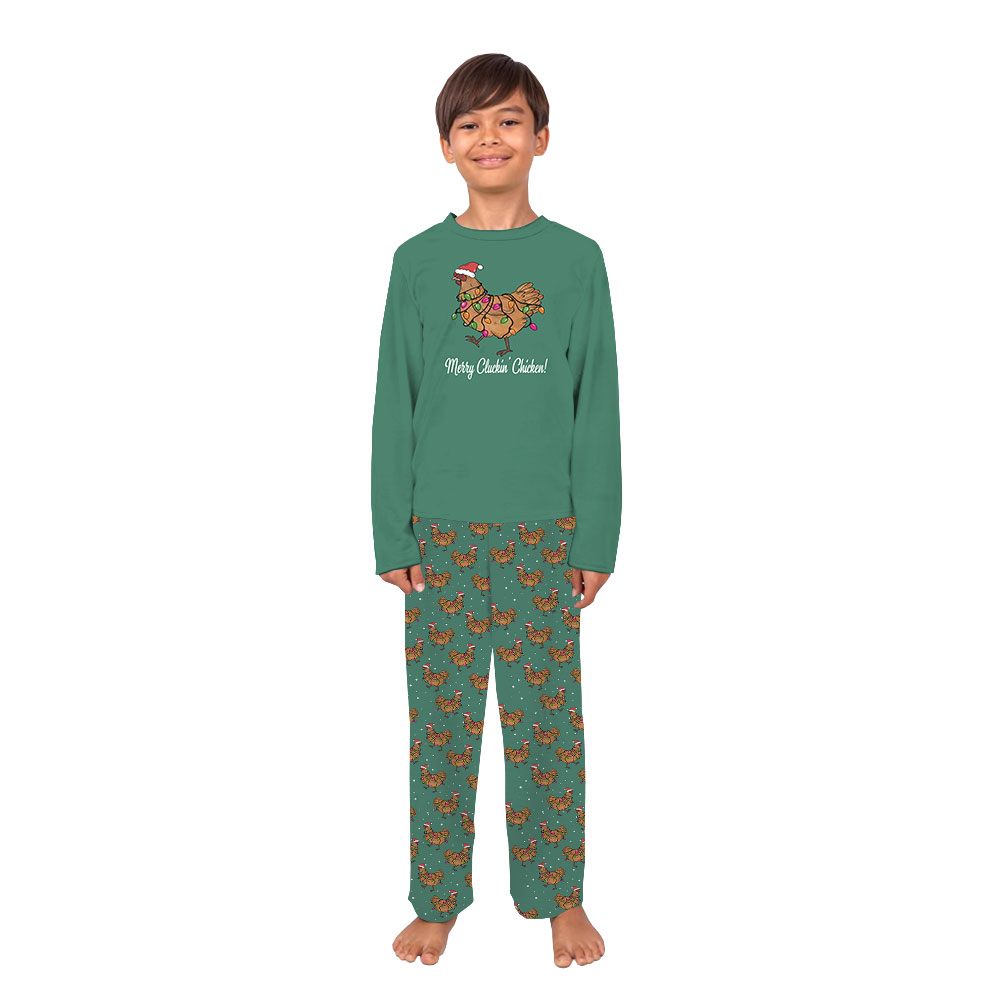 Unique Chicken Santa Christmas Pajamas With Hen