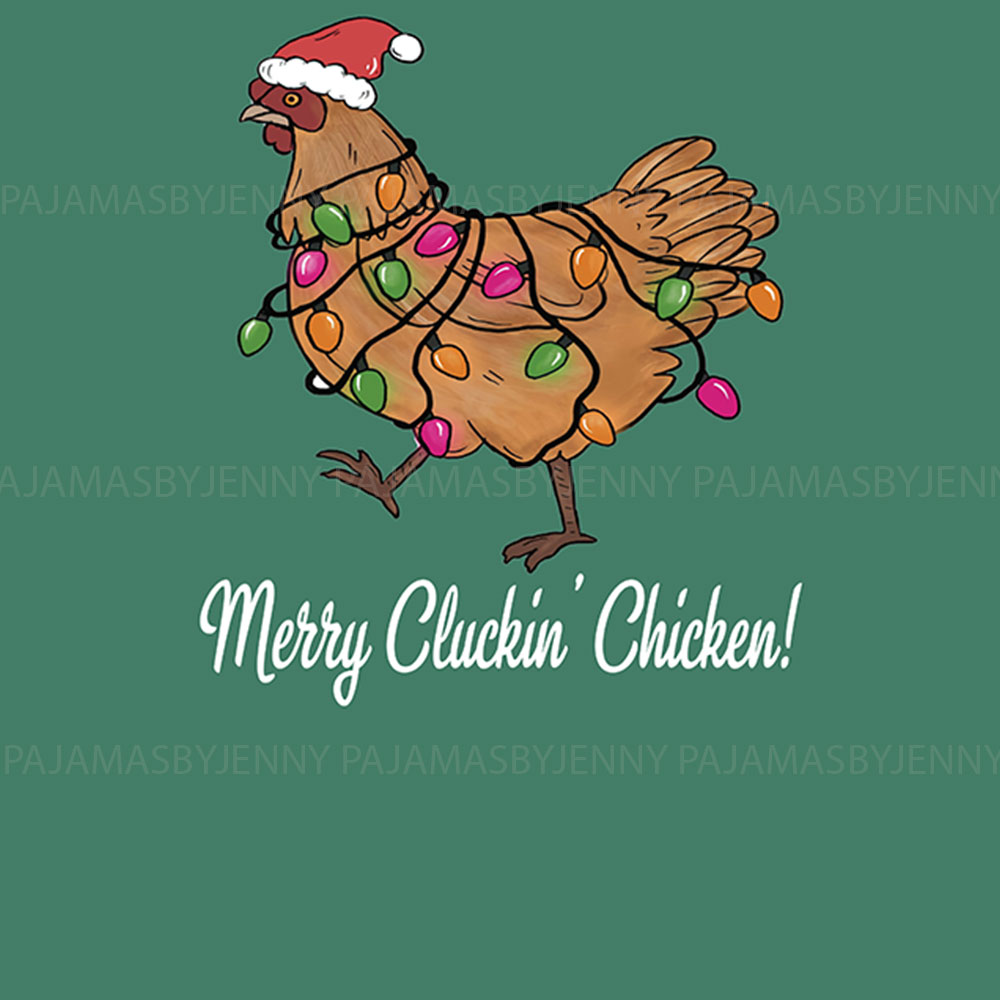 Unique Chicken Santa Christmas Pajamas With Hen