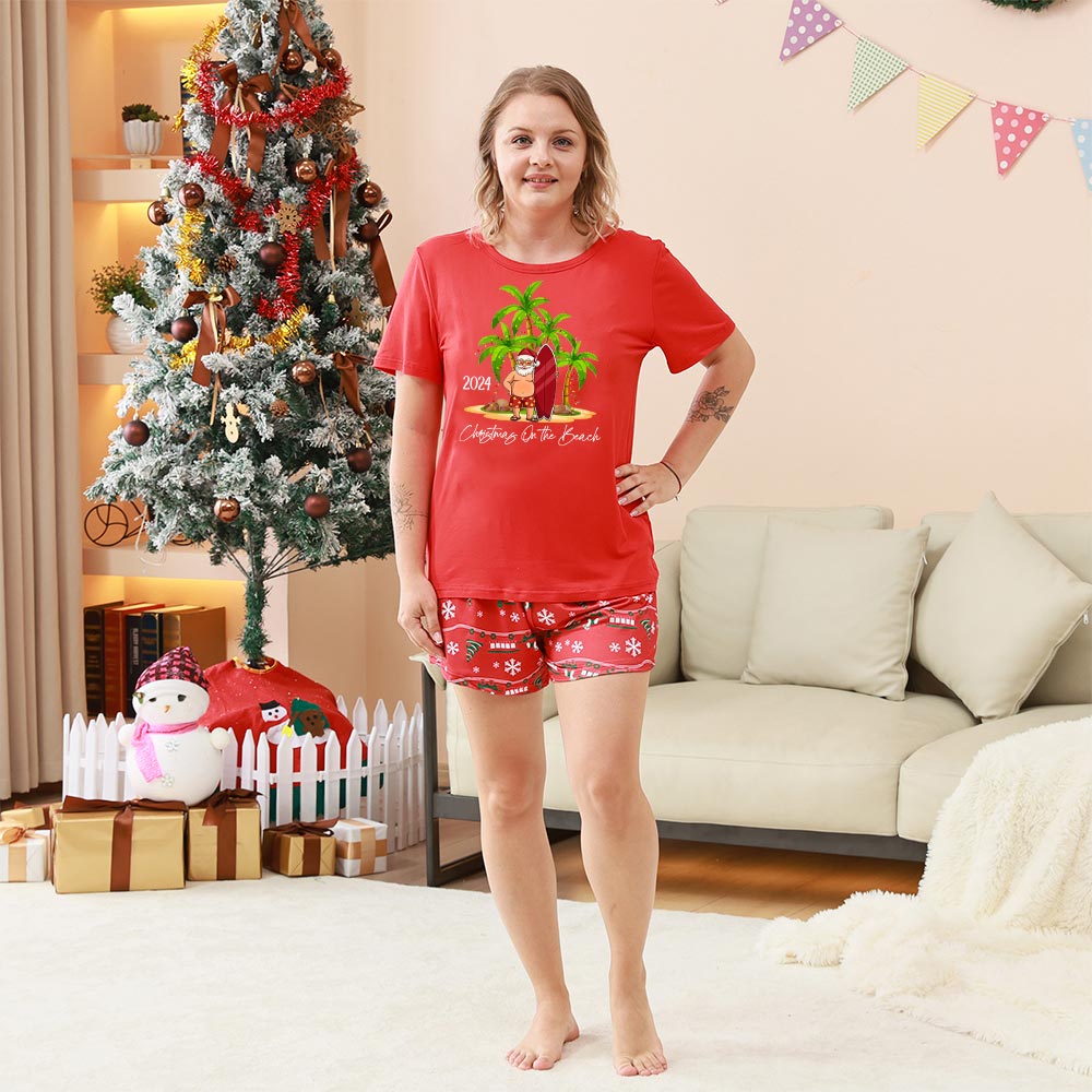 Festive Tropical Themed For Dog And Owner Short Sleeves