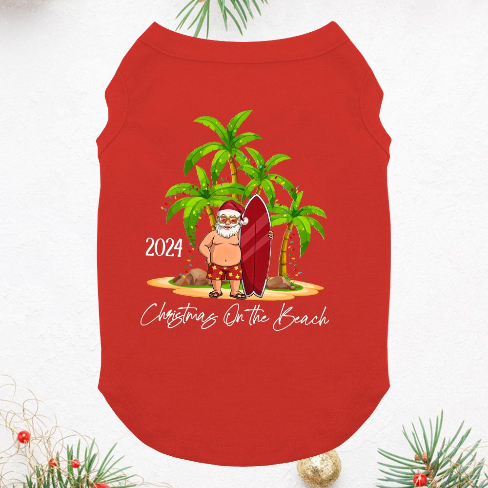 Festive Tropical Themed For Dog And Owner Short Sleeves