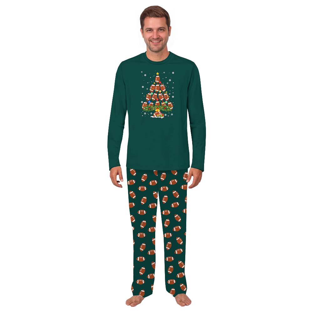 Festive Matching Family Football Pajamas Festive Matching Family Football Pajamas