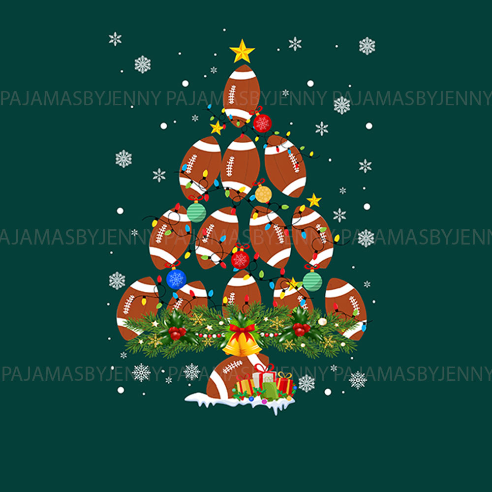 Festive Matching Family Football Pajamas Festive Matching Family Football Pajamas
