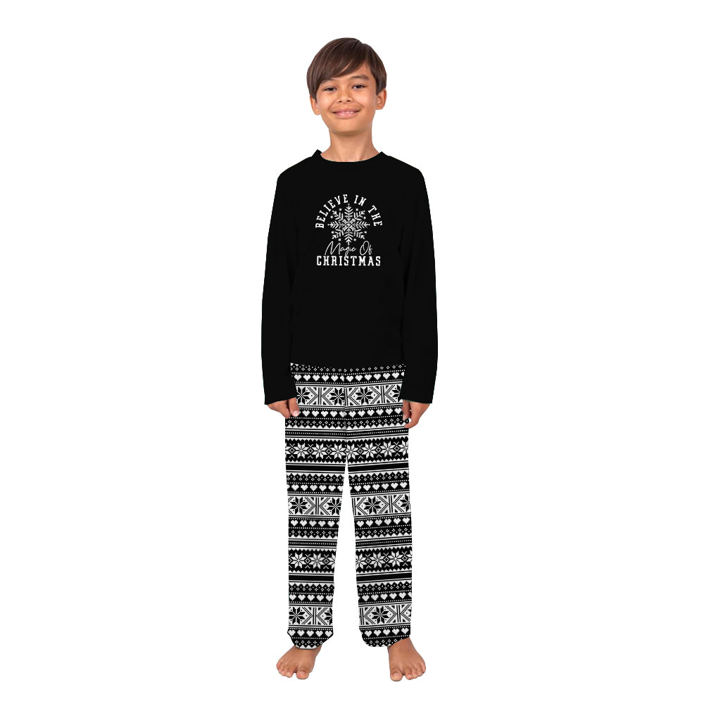 Festive Matching Family Black And White Xmas Pjs Festive Matching Family Black And White Xmas Pjs