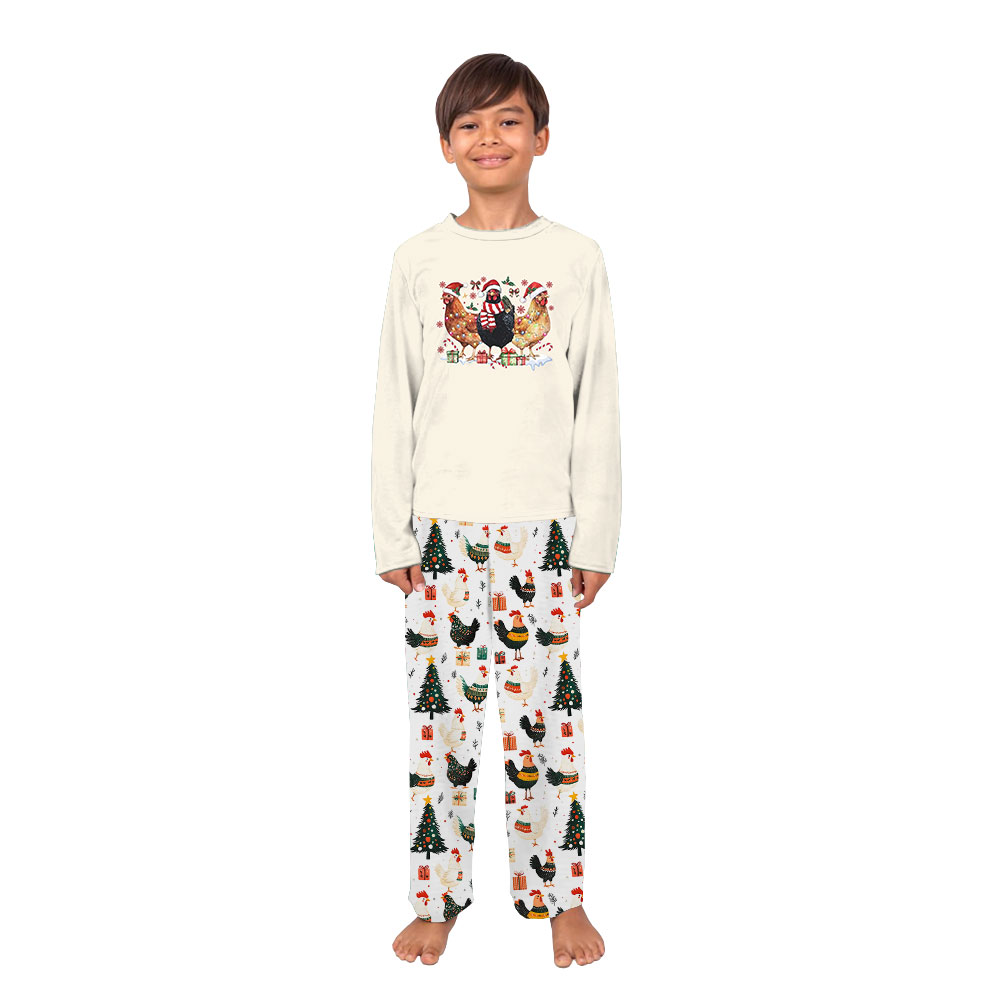 Unique Chicken Christmas Pajamas Tops And Bottoms Unique Chicken Christmas Pajamas Tops And Bottoms