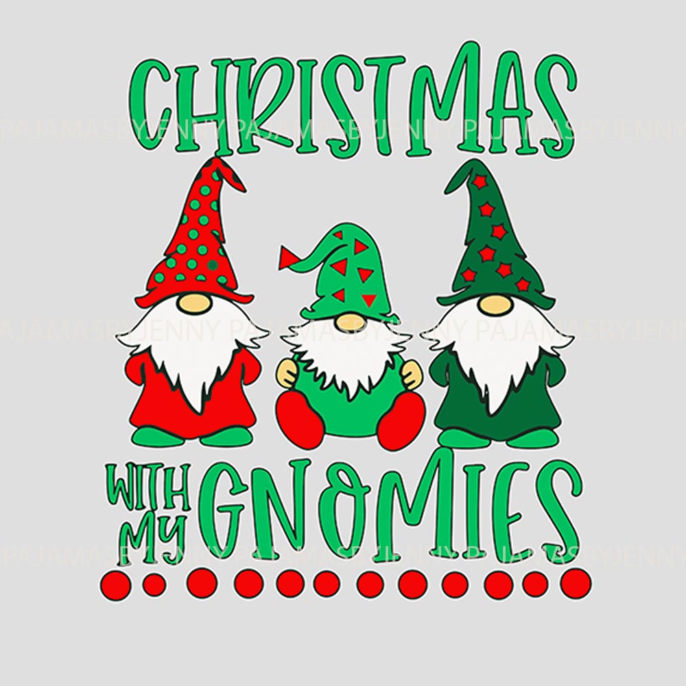 Christmas With My Gnomies Matching Dog And Owner Holiday Pajamas Christmas With My Gnomies Matching Dog And Owner Holiday Pajamas