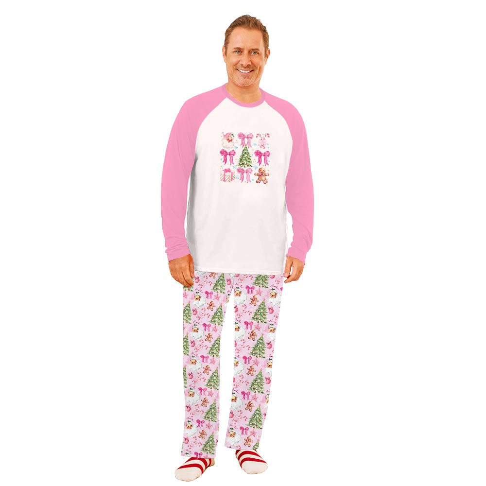 Cute Christmas Themed Family Matching Pajamas With Dog Cute Christmas Themed Family Matching Pajamas With Dog