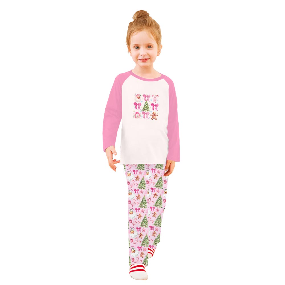 Cute Christmas Themed Family Matching Pajamas With Dog Cute Christmas Themed Family Matching Pajamas With Dog