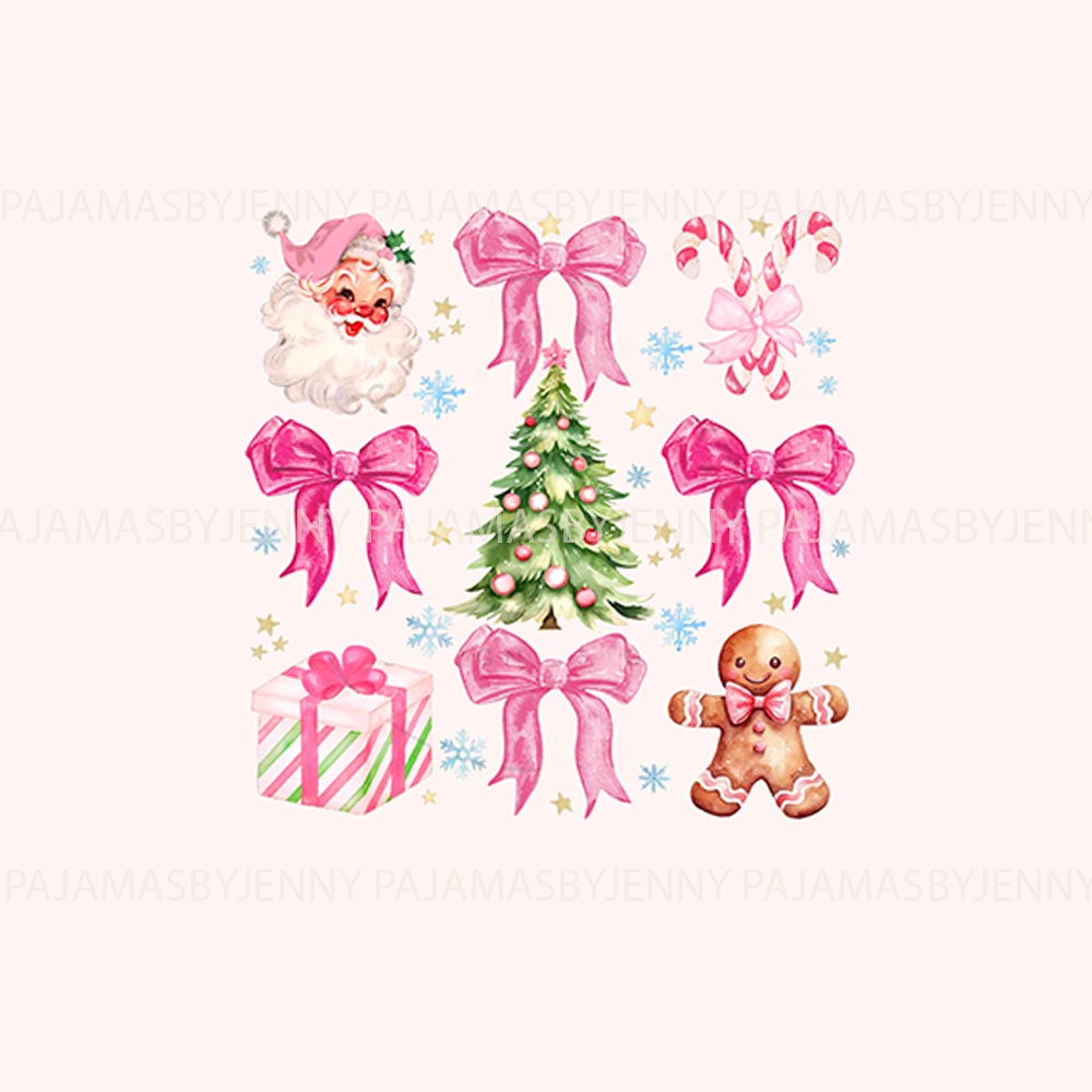 Cute Christmas Themed Family Matching Pajamas With Dog Cute Christmas Themed Family Matching Pajamas With Dog