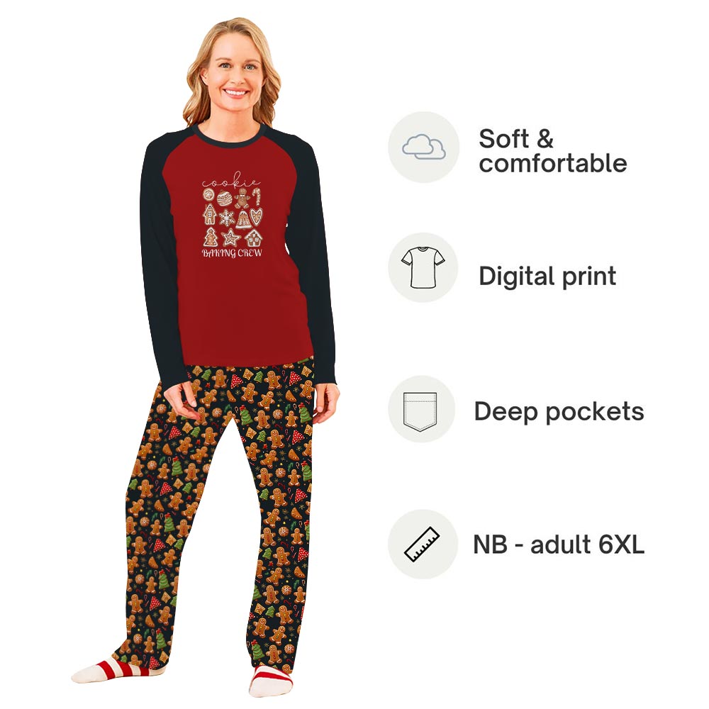 Cooking Baking Crew Christmas Pajamas For Family And Pets Cooking Baking Crew Christmas Pajamas For Family And Pets