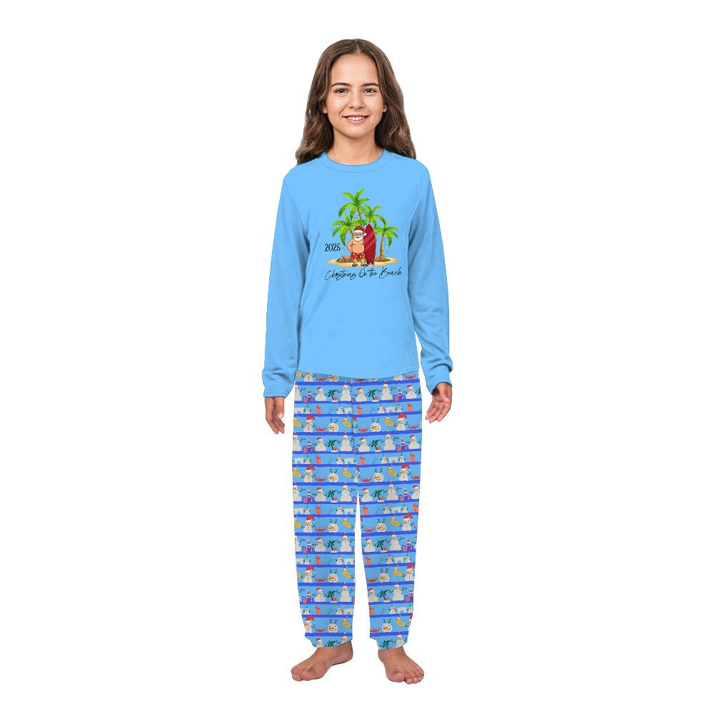 Festive Beach Themed Matching Family Christmas Pajamas 2025 Festive Beach Themed Matching Family Christmas Pajamas 2025