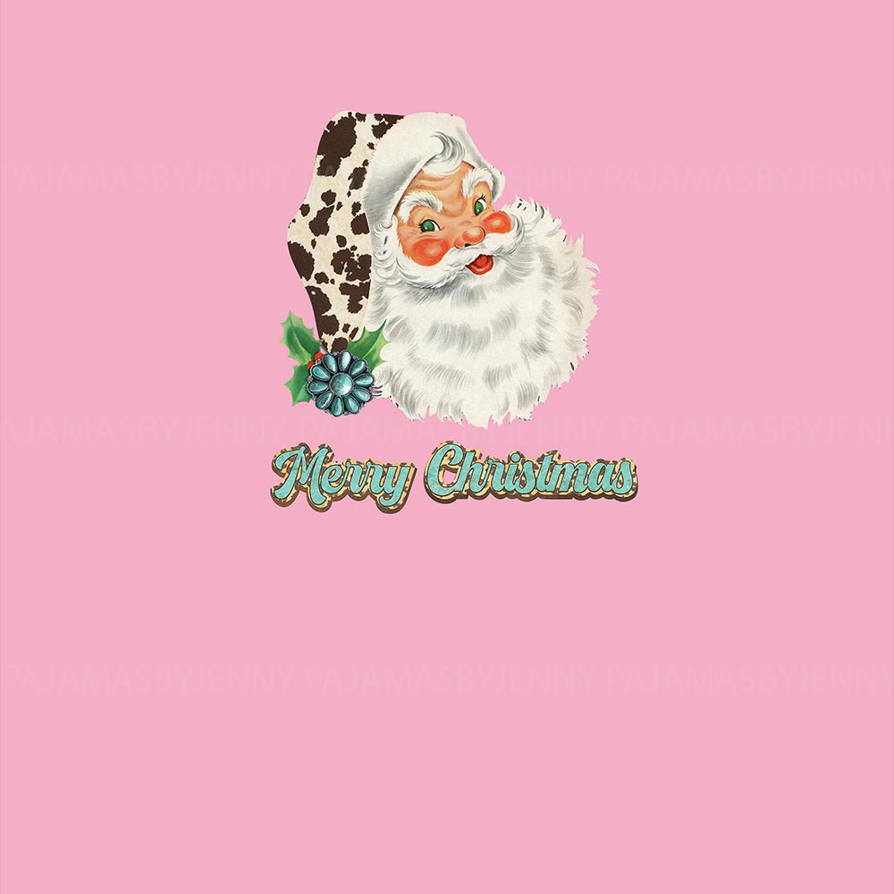Pink Merry Christmas Santa Matching Family Pajamas Pink Merry Christmas Santa Matching Family Pajamas