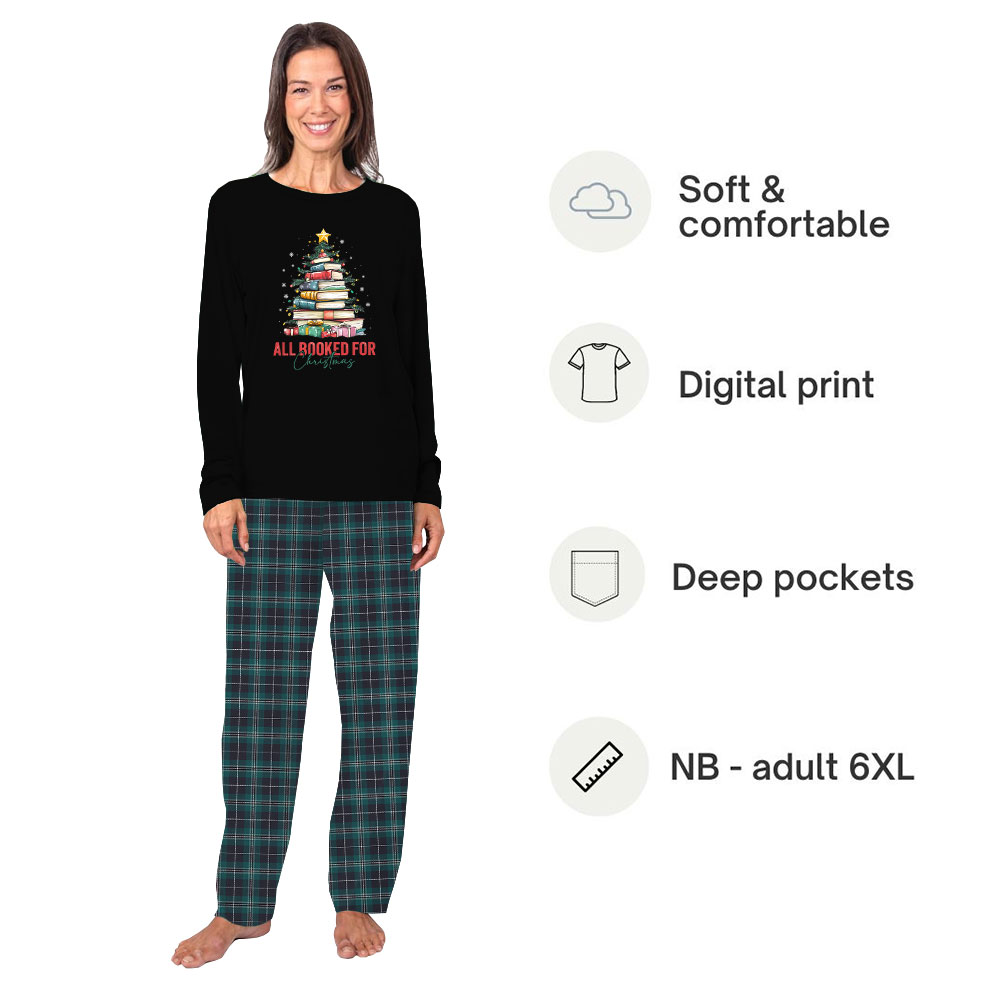 Family Matching Pajamas With Books Print