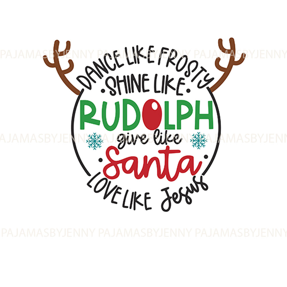 Christmas Reindeer Plus Size Xmas PJs For Family