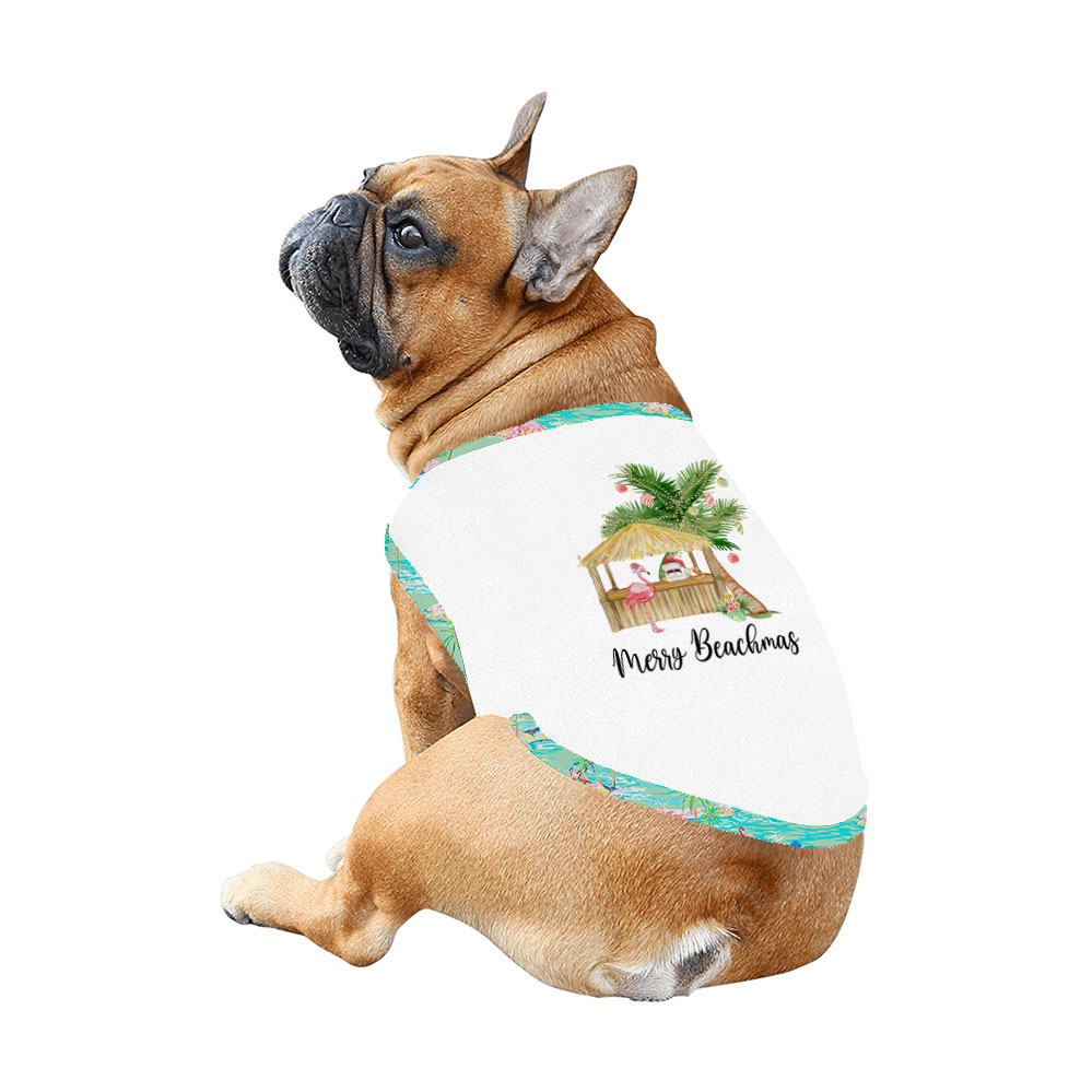 Festive Beach Themed Christmas Pajamas With Palm Trees Festive Beach Themed Christmas Pajamas With Palm Trees