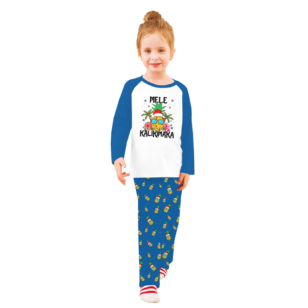 Funny Pineapple Tropical Christmas PJs Mele Kalikimaka Funny Pineapple Tropical Christmas PJs Mele Kalikimaka