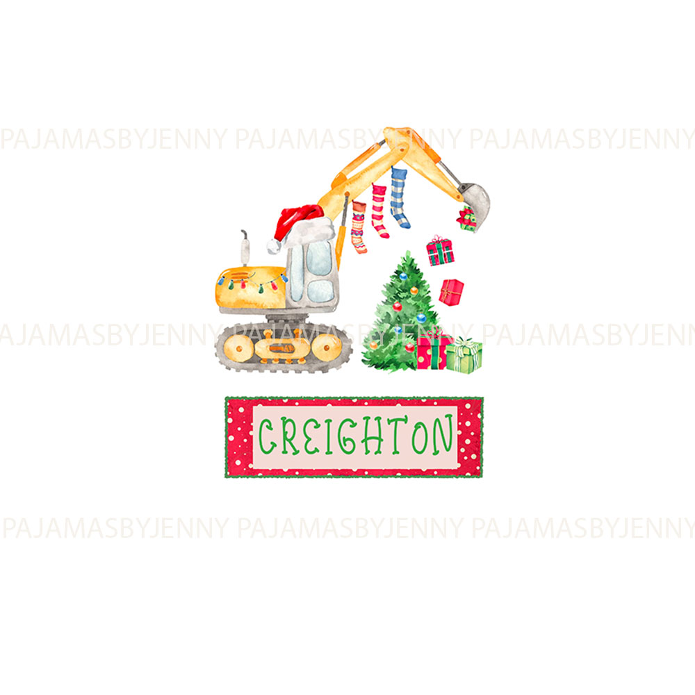 Unique Christmas Construction Pajamas Custom Name Unique Christmas Construction Pajamas Custom Name