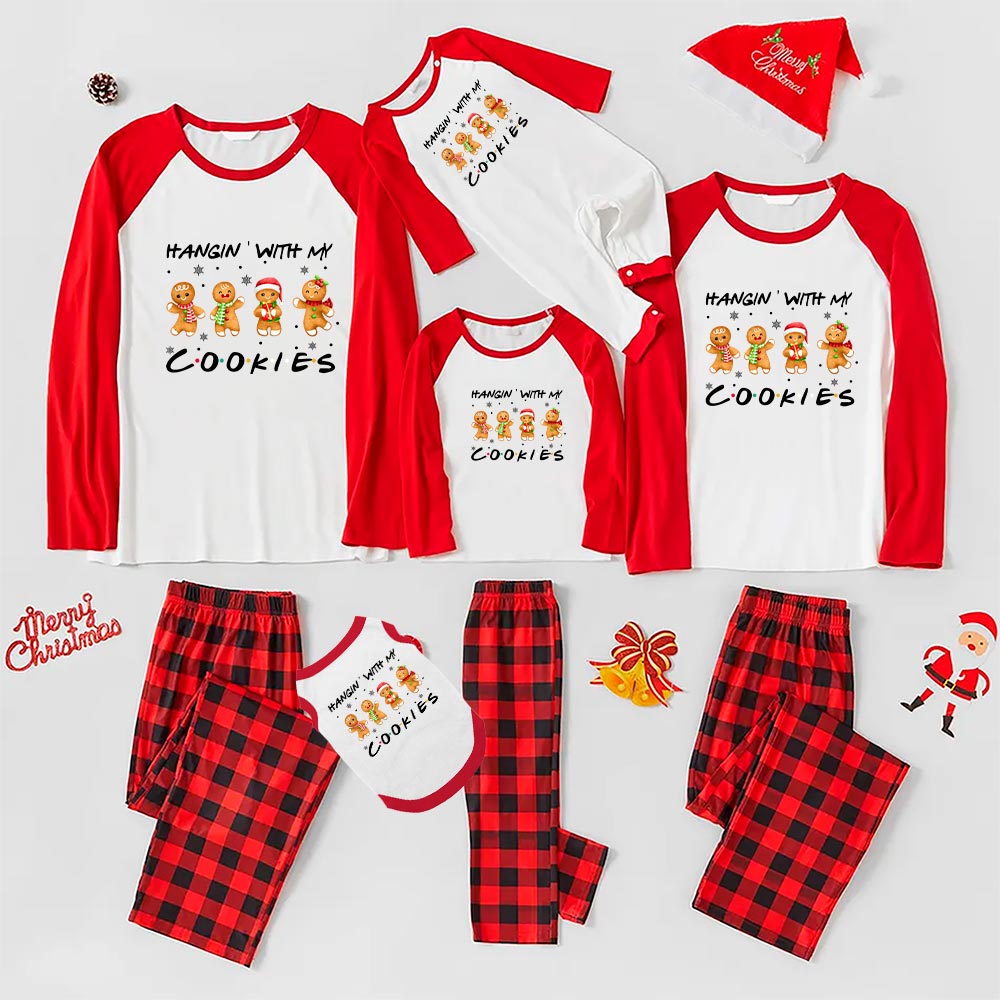 Gingerbread Matching Holiday Pajamas Sayings Hangin With My Cookies Gingerbread Matching Holiday Pajamas Sayings Hangin With My Cookies