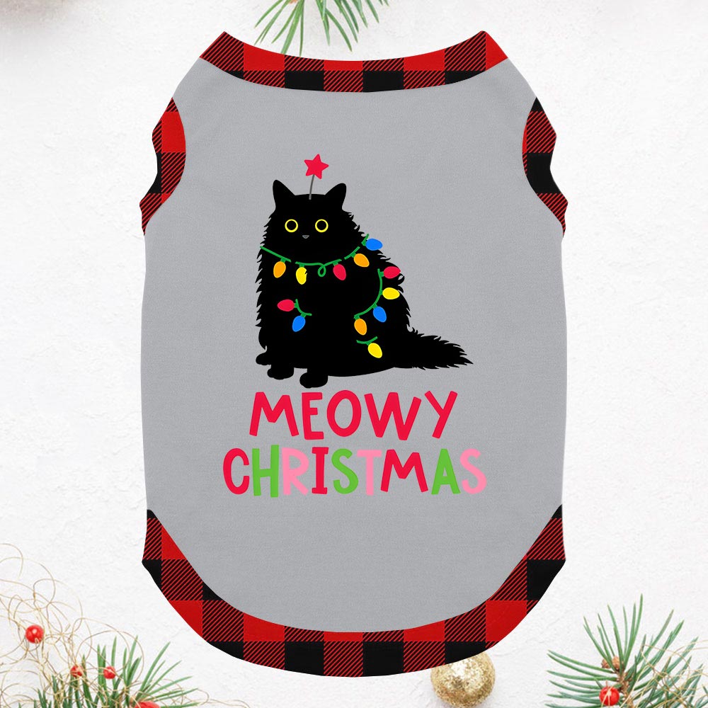 Funny Meowy Christmas Cat Pajamas For Adults and Kids Funny Meowy Christmas Cat Pajamas For Adults and Kids