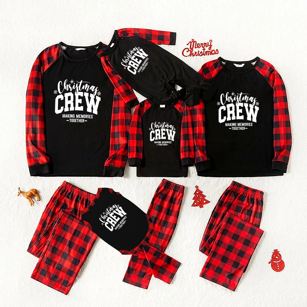 Christmas Crew Make Memories Together Matching Family Pajamas Christmas Crew Make Memories Together Matching Family Pajamas