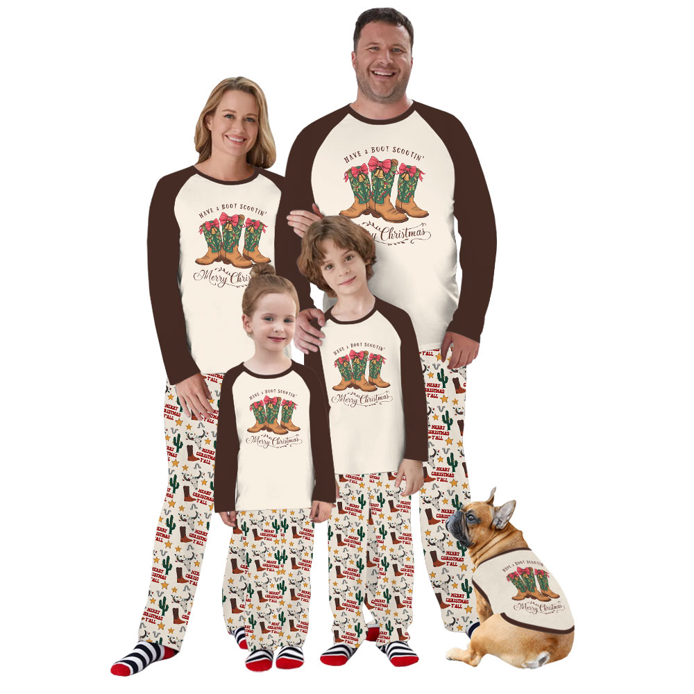 Vintage Wild Western Style Pajamas For Family Vintage Wild Western Style Pajamas For Family