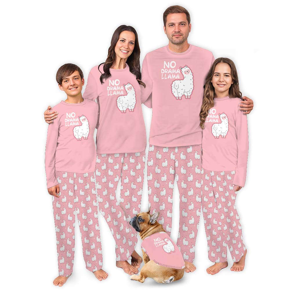 Unique Light Pink Llama Pajamas Sets For Holiday Unique Light Pink Llama Pajamas Sets For Holiday